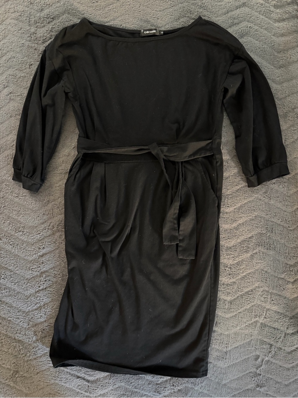 Odosali Black 3/4 Sleeve  Dress